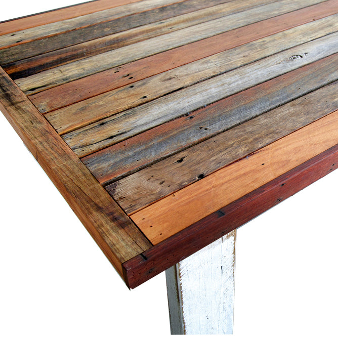 Local Handmade Outdoor Table L2100mm - White & Natural
