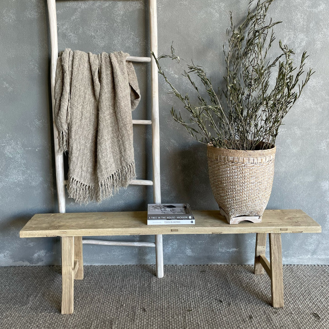 Reclaimed Elm Bench Seat L1500mm