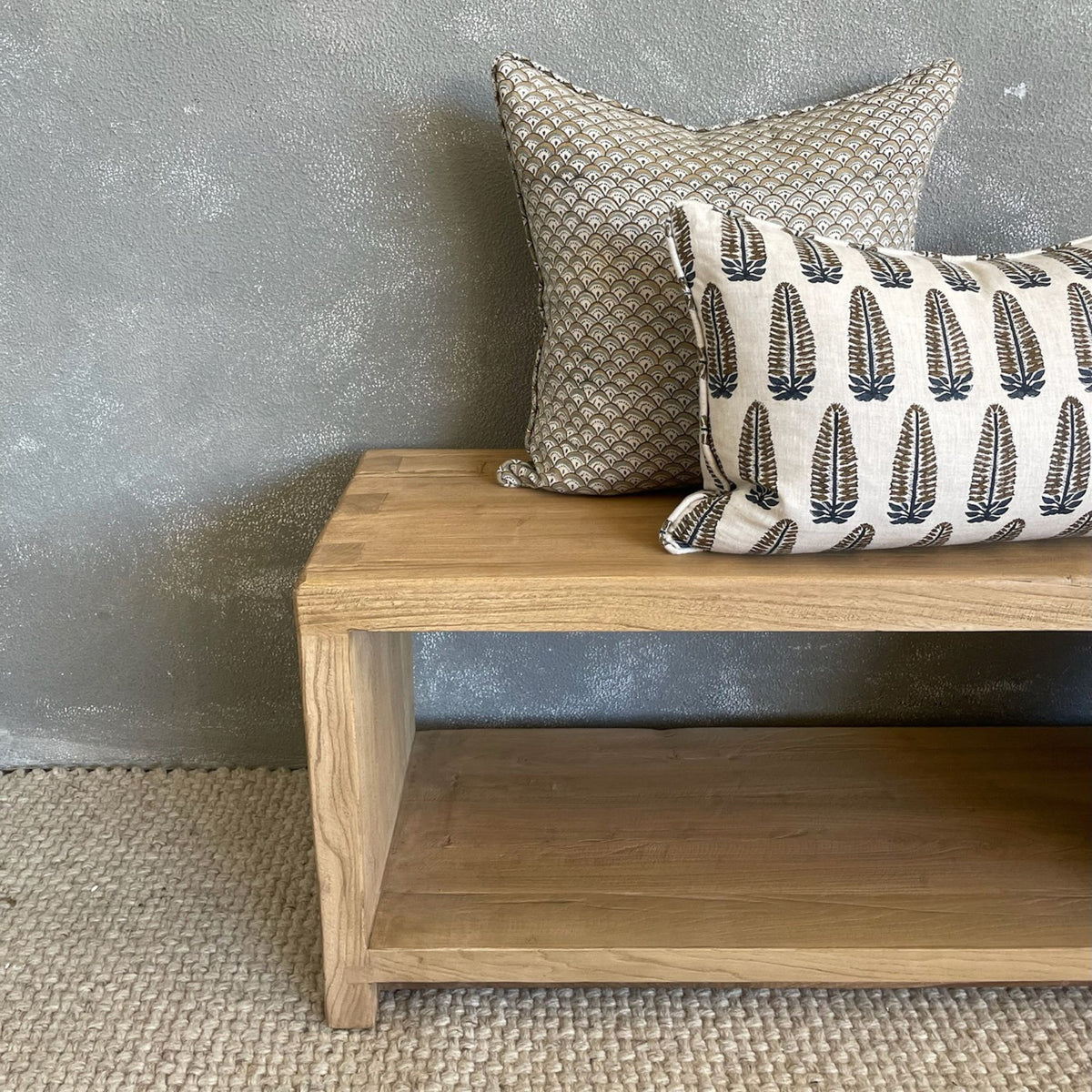 Reclaimed Pine Cubic Bench Seat