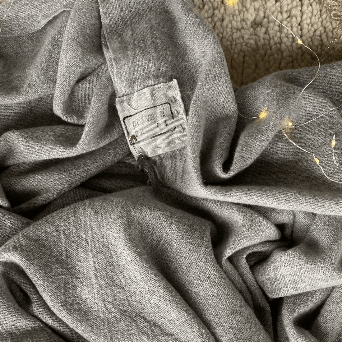 Italian Cashmere Scarf - Grey