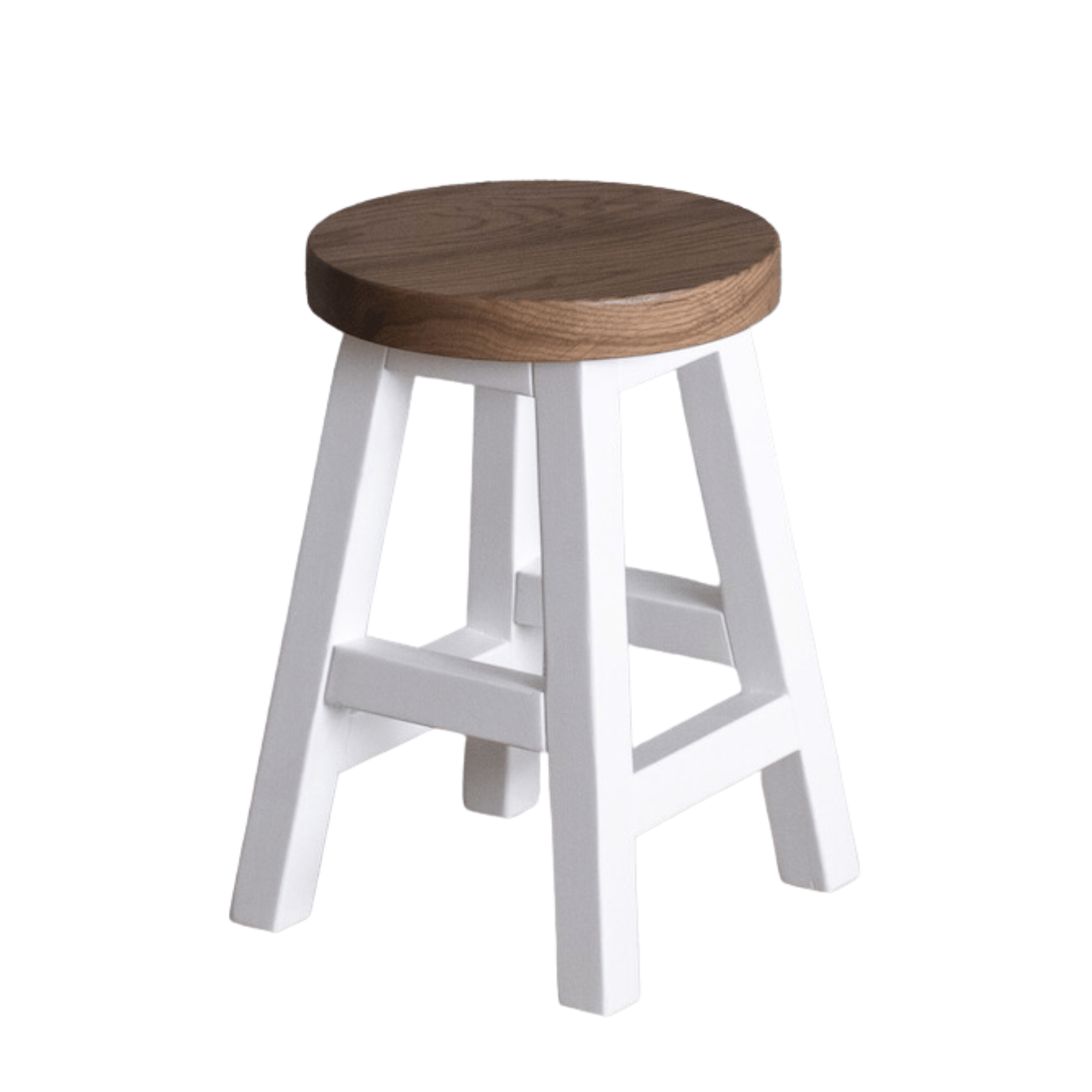 Pacific Stool - White & Weathered Oak