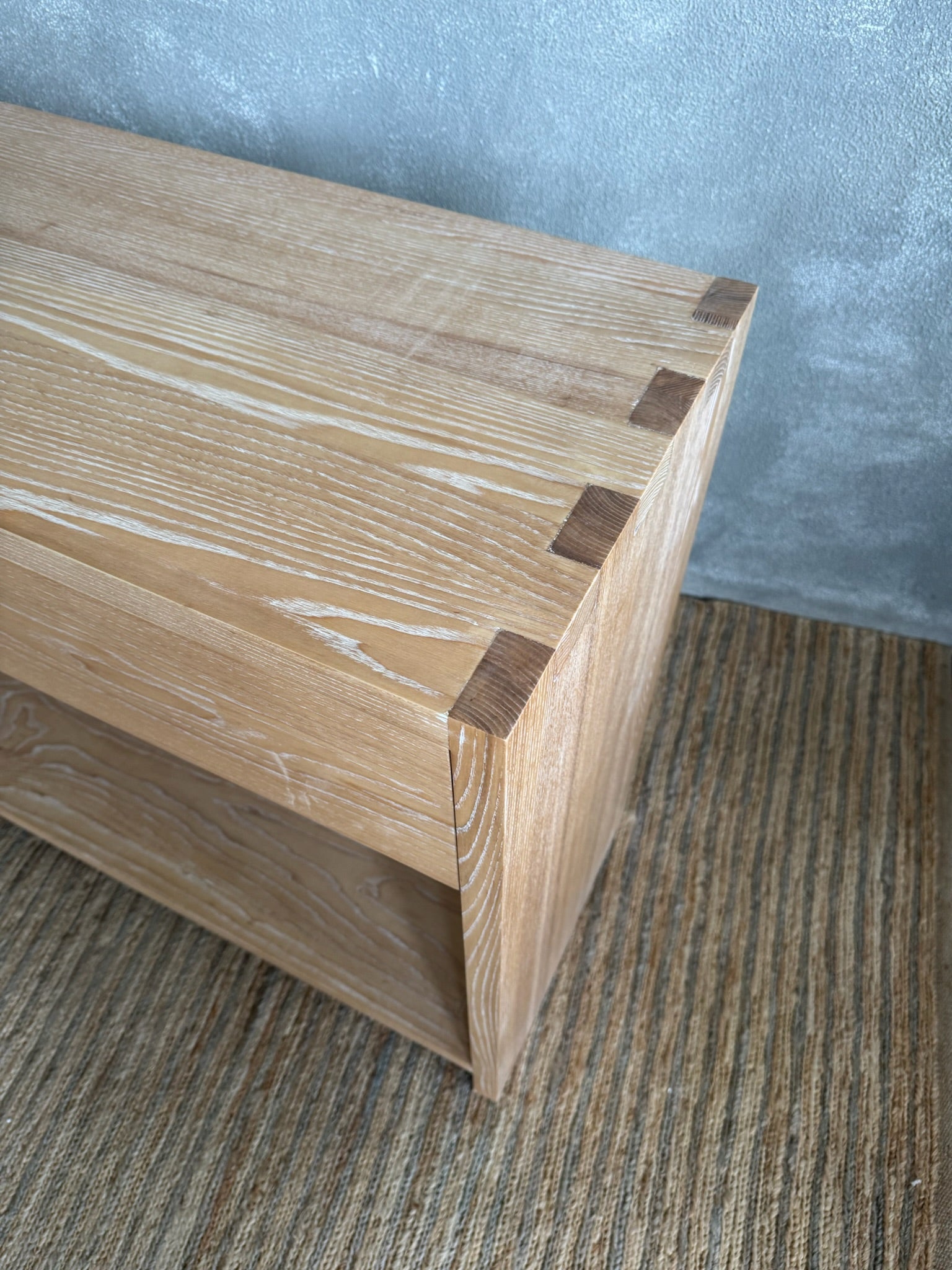 Bronte Console L2000mm - Limed Ash