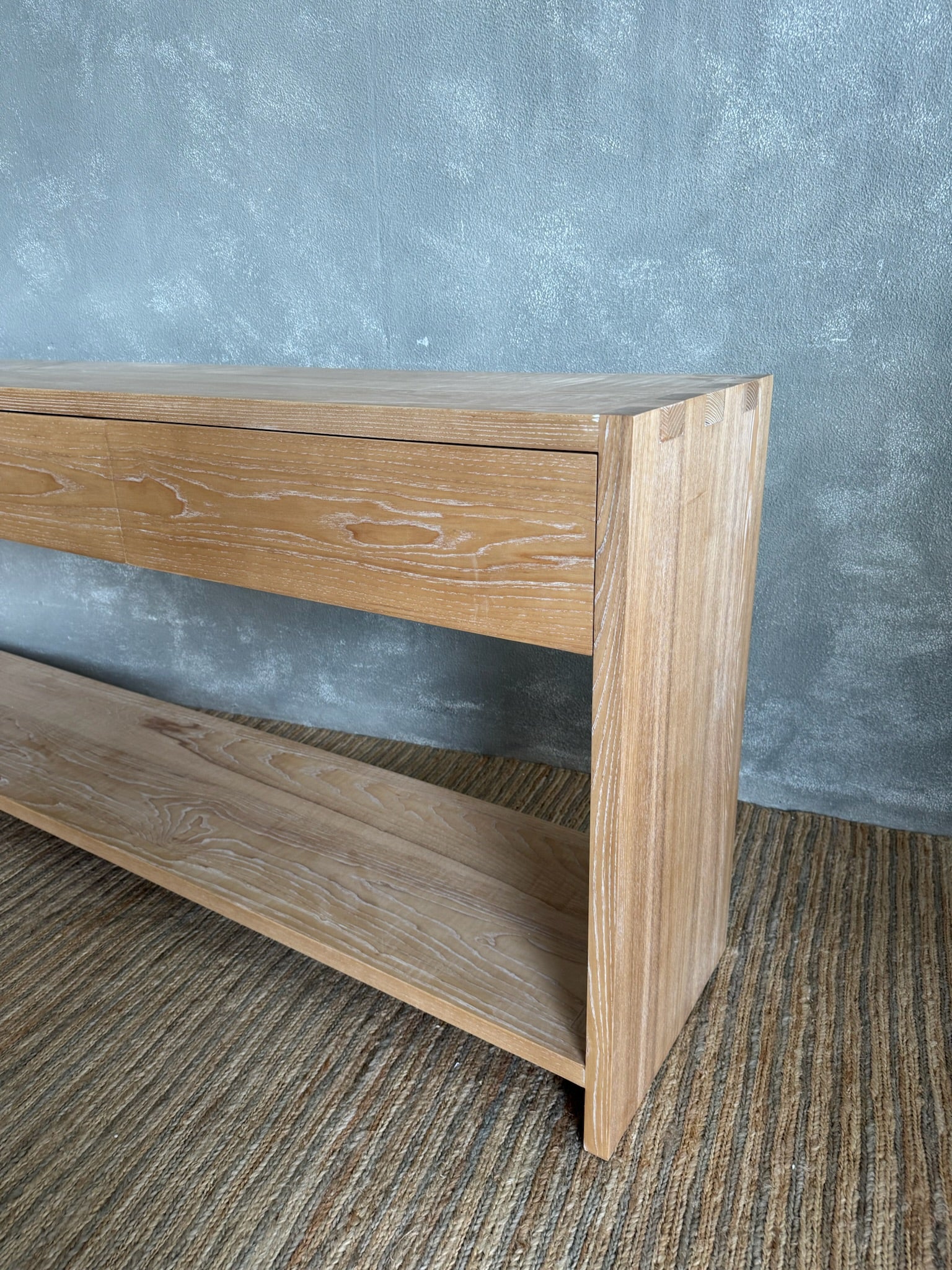 Bronte Console L2000mm - Limed Ash