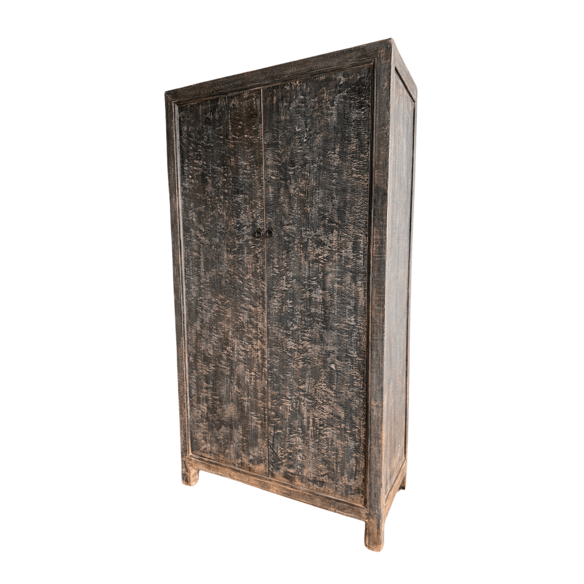 Avalon Storage Cabinet - Distressed Black