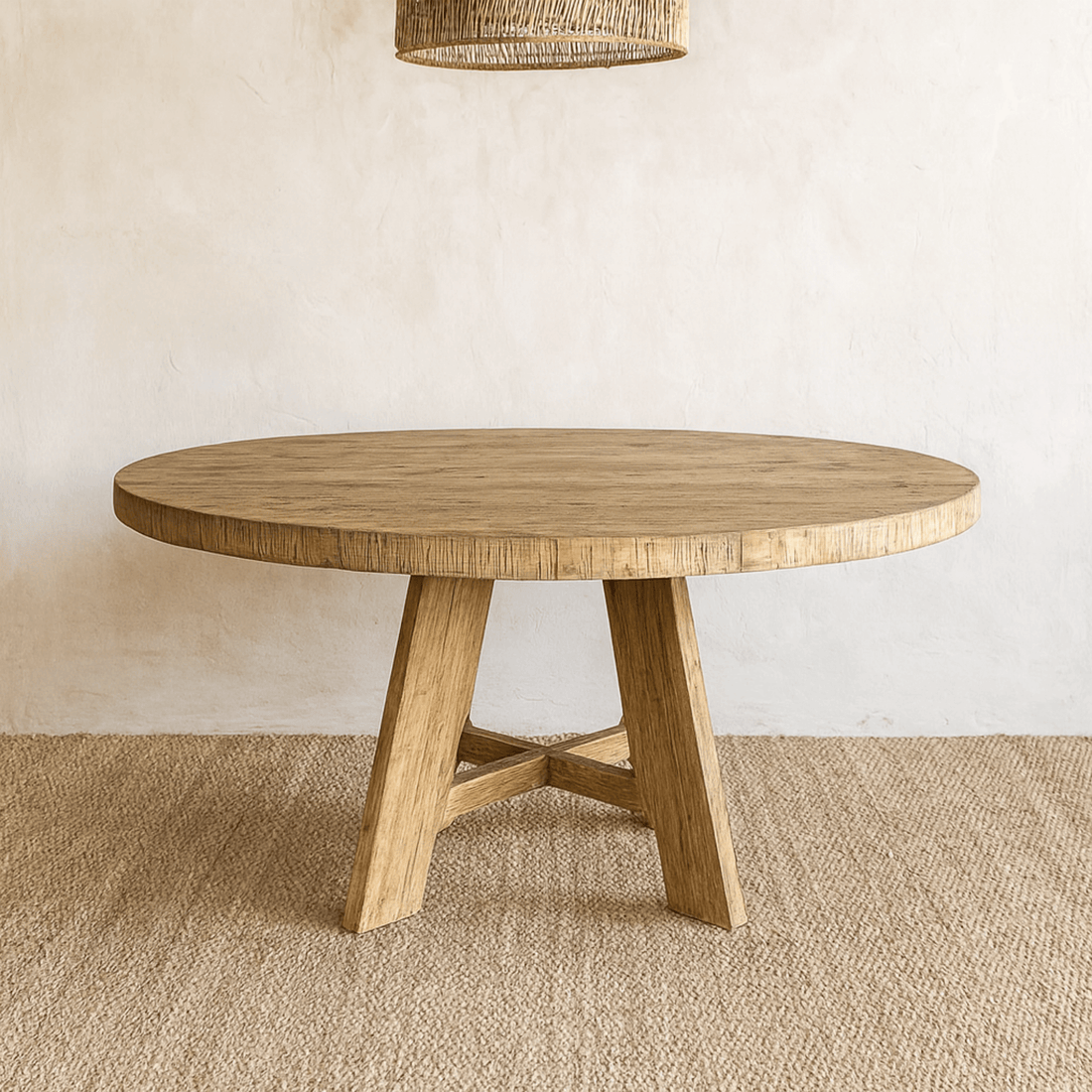 Loft Elm Dining Table - D1200mm