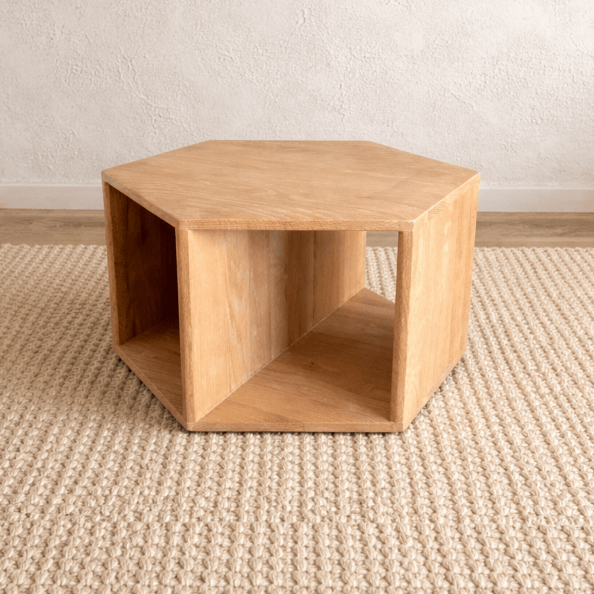 Freya Oak Hexagon Side Table