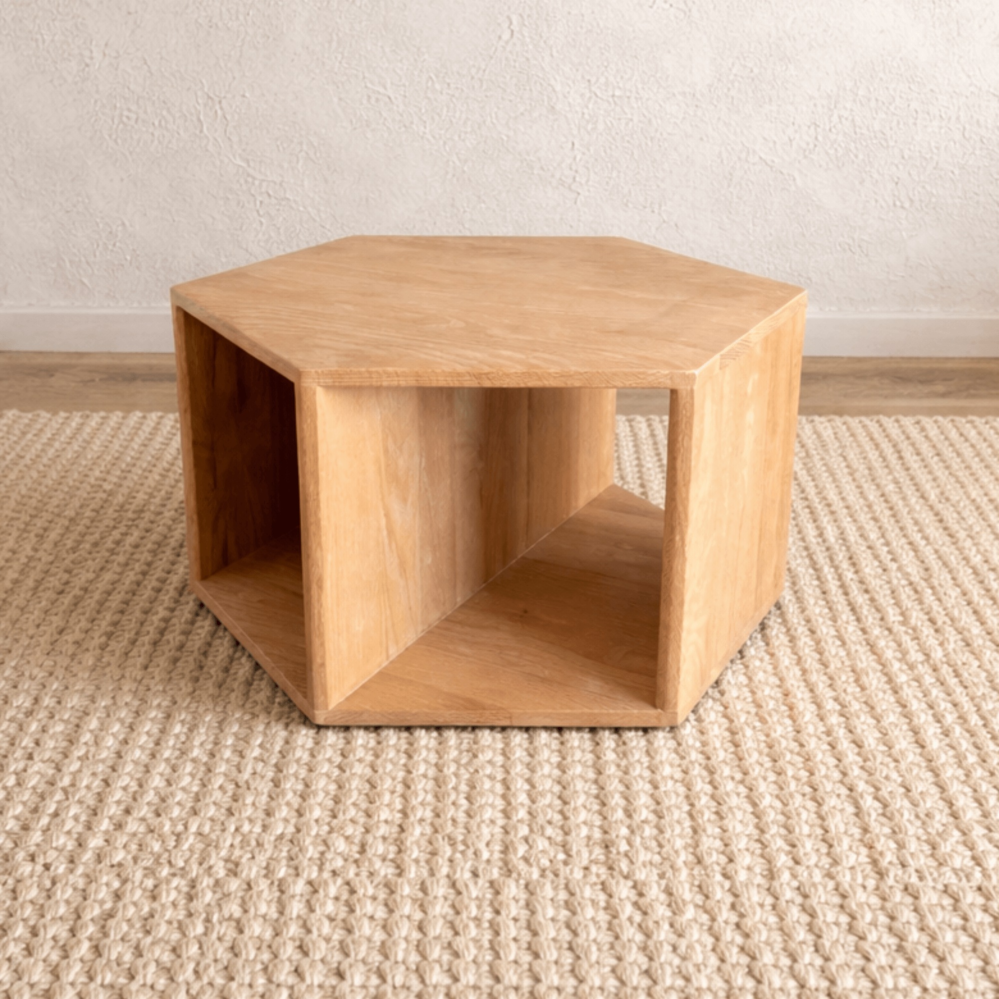 Freya Oak Hexagon Side Table