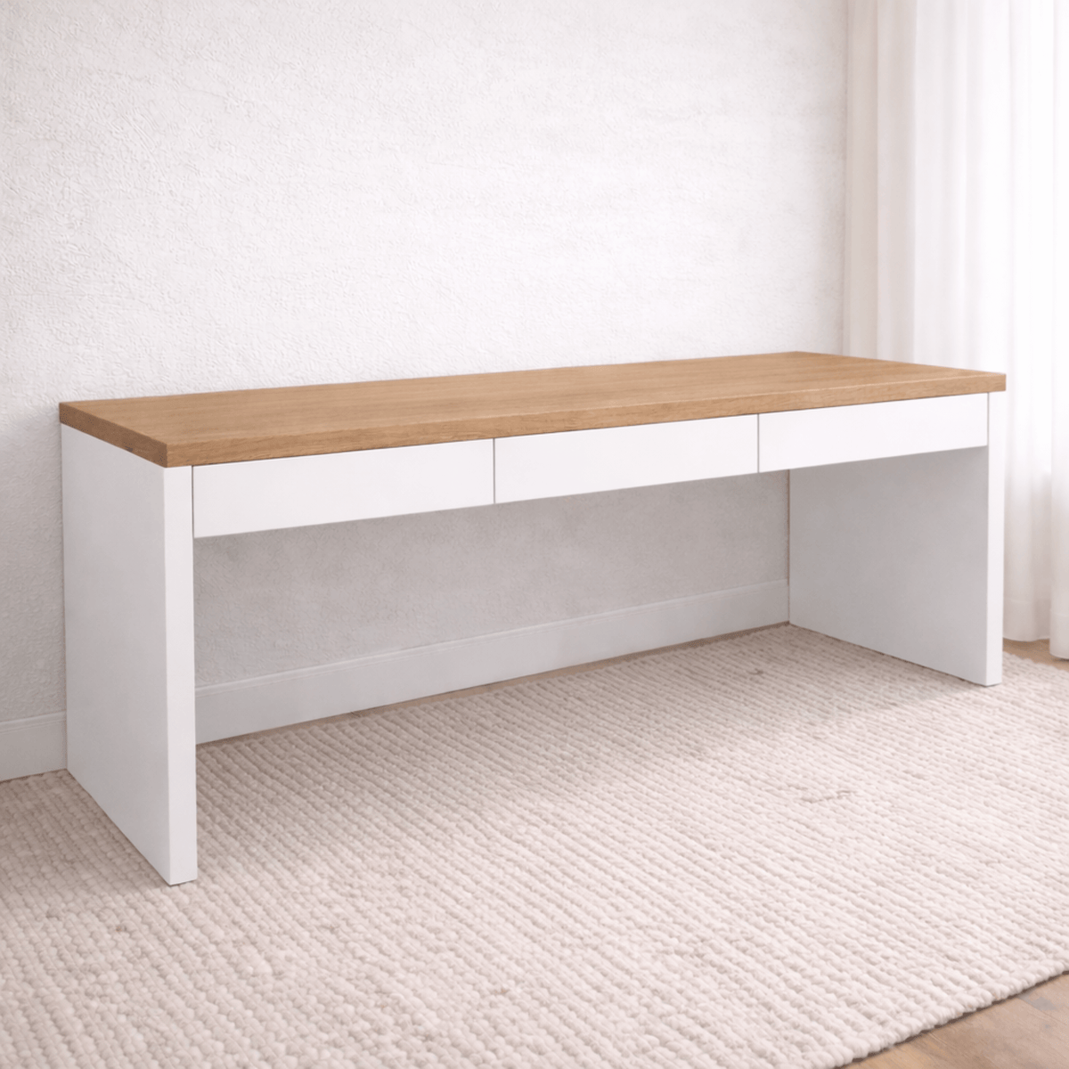 Modern Desk with 3 Drawers L2000mm