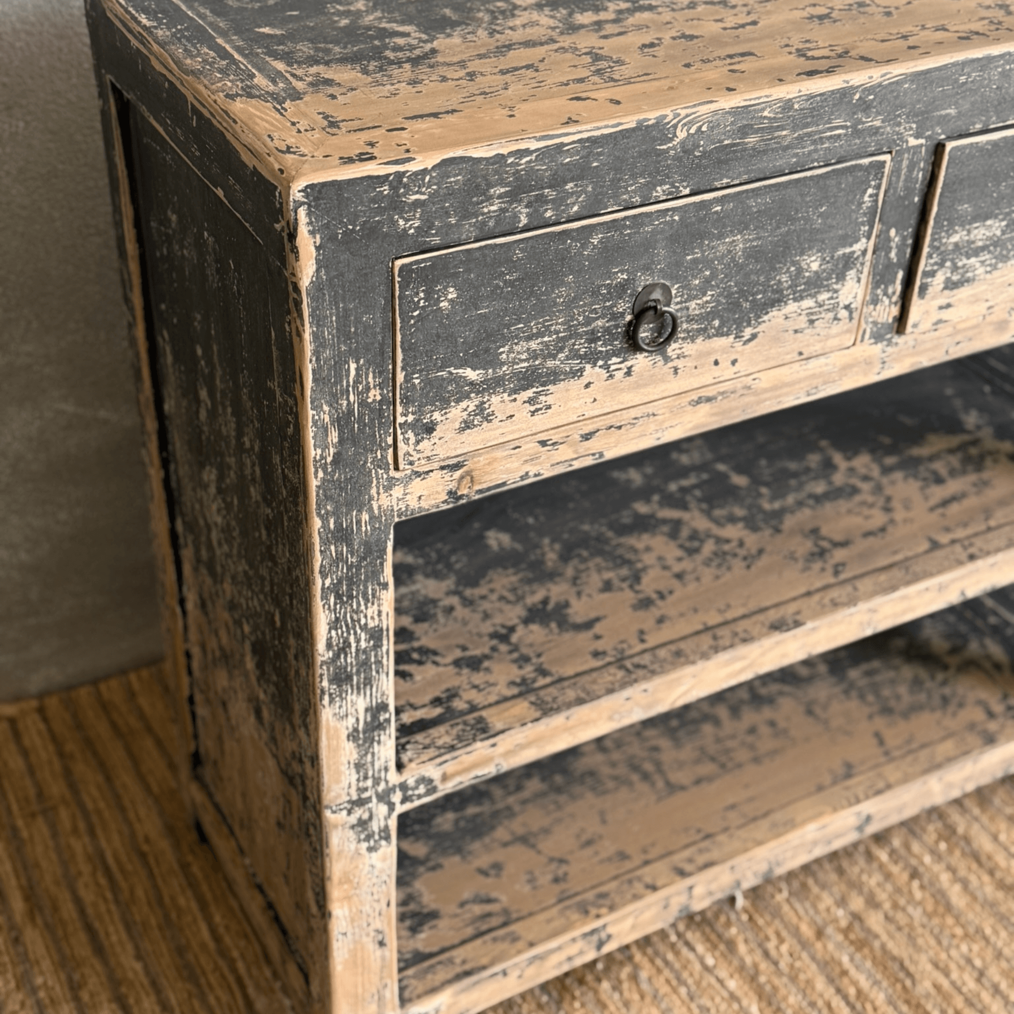 Avalon Sideboard - Distressed Black