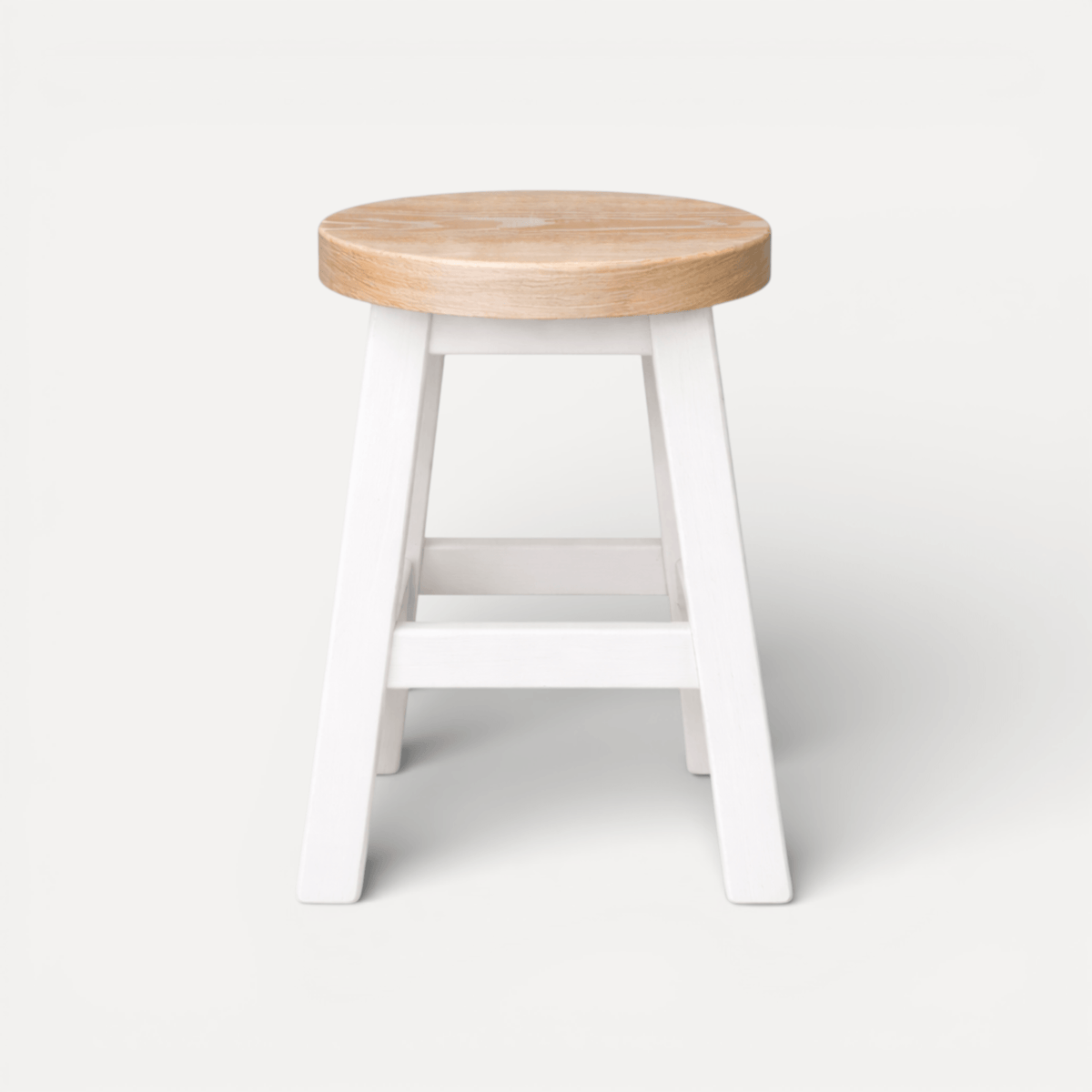Pacific Stool - White & Limed Ash