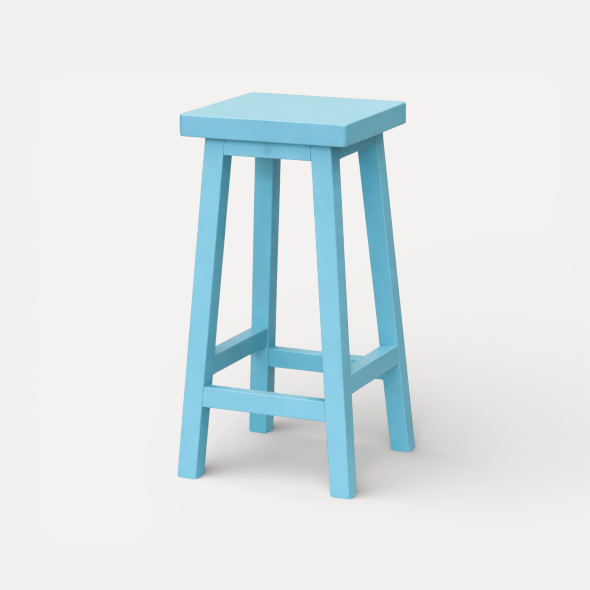 Square Bar Stool - Distant Blue