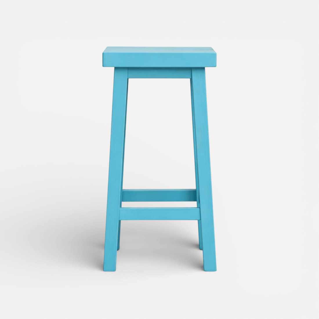 Square Bar Stool - Distant Blue