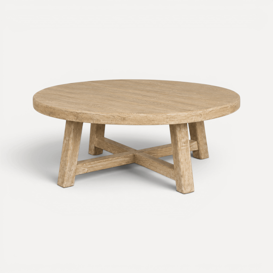 Elm Round Coffee Table - D1050mm - Natural