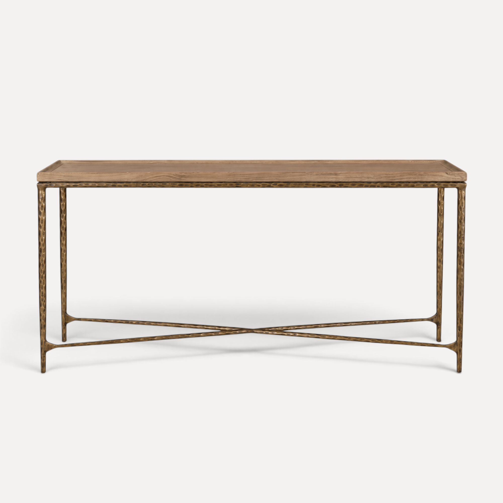 Elm & Brass Console