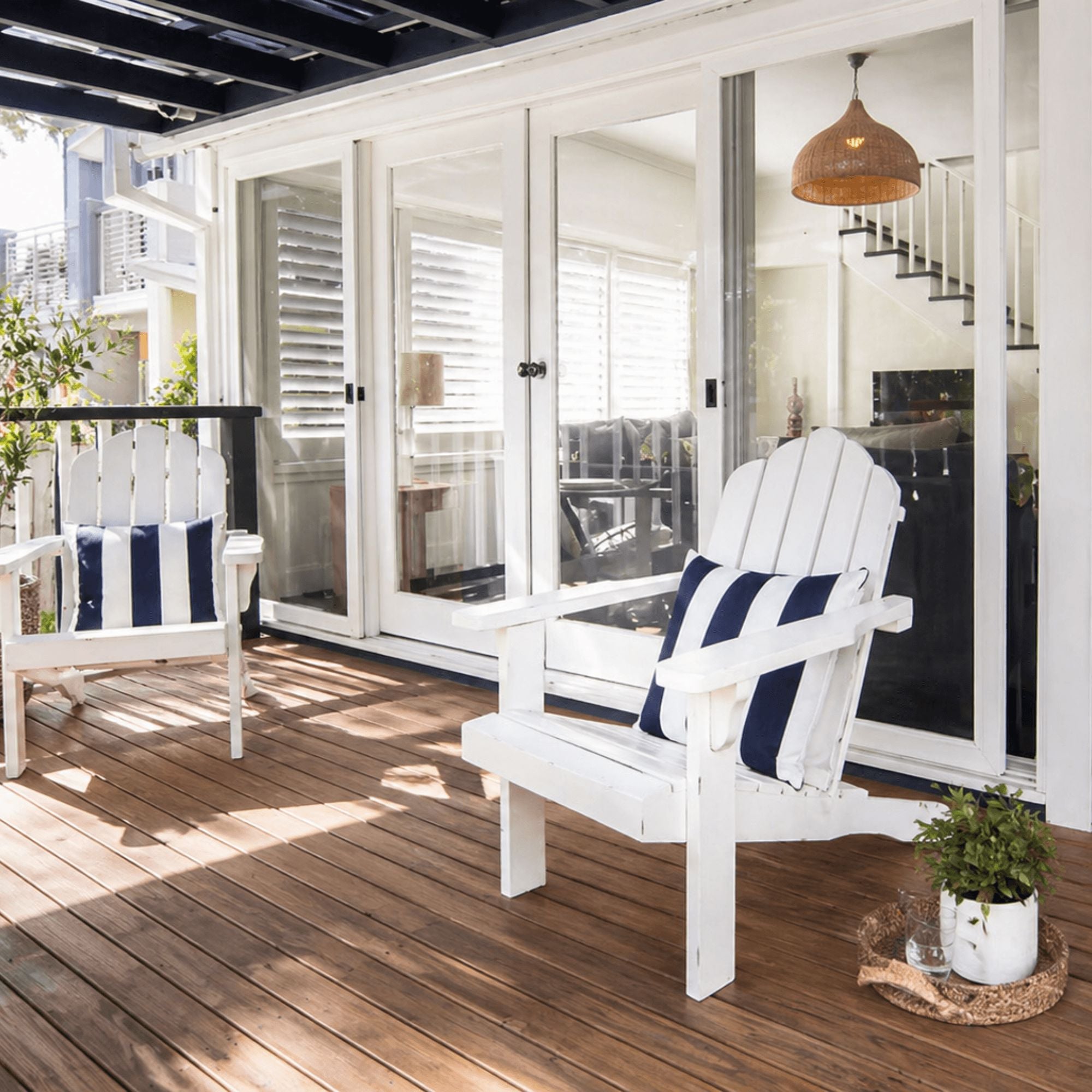 Adirondack Chair - Whitewash Outdoor Furniture Beachwood Designs