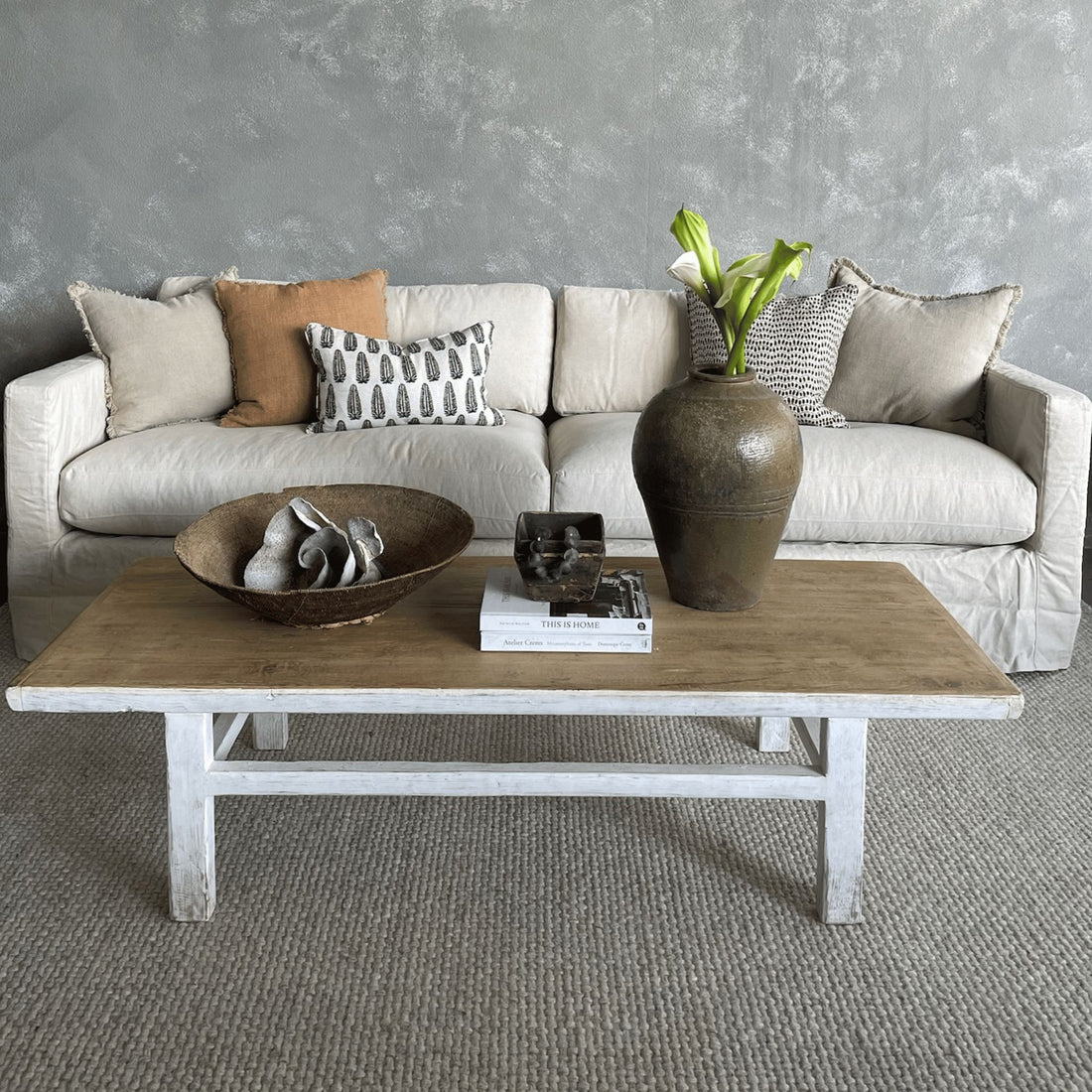 Amsterdam Coffee Table L1600mm - White & Amsterdam Living Furniture Beachwood Designs