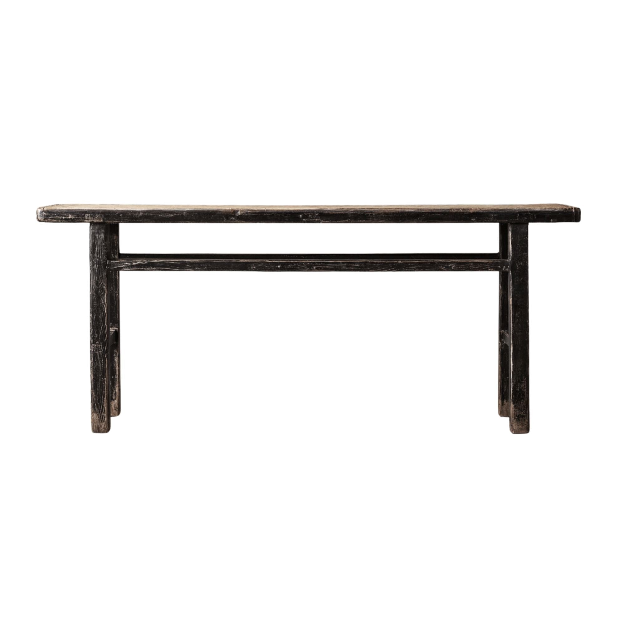 Amsterdam Hall Table L1830mm Living Furniture Beachwood Designs Black & Amsterdam Top