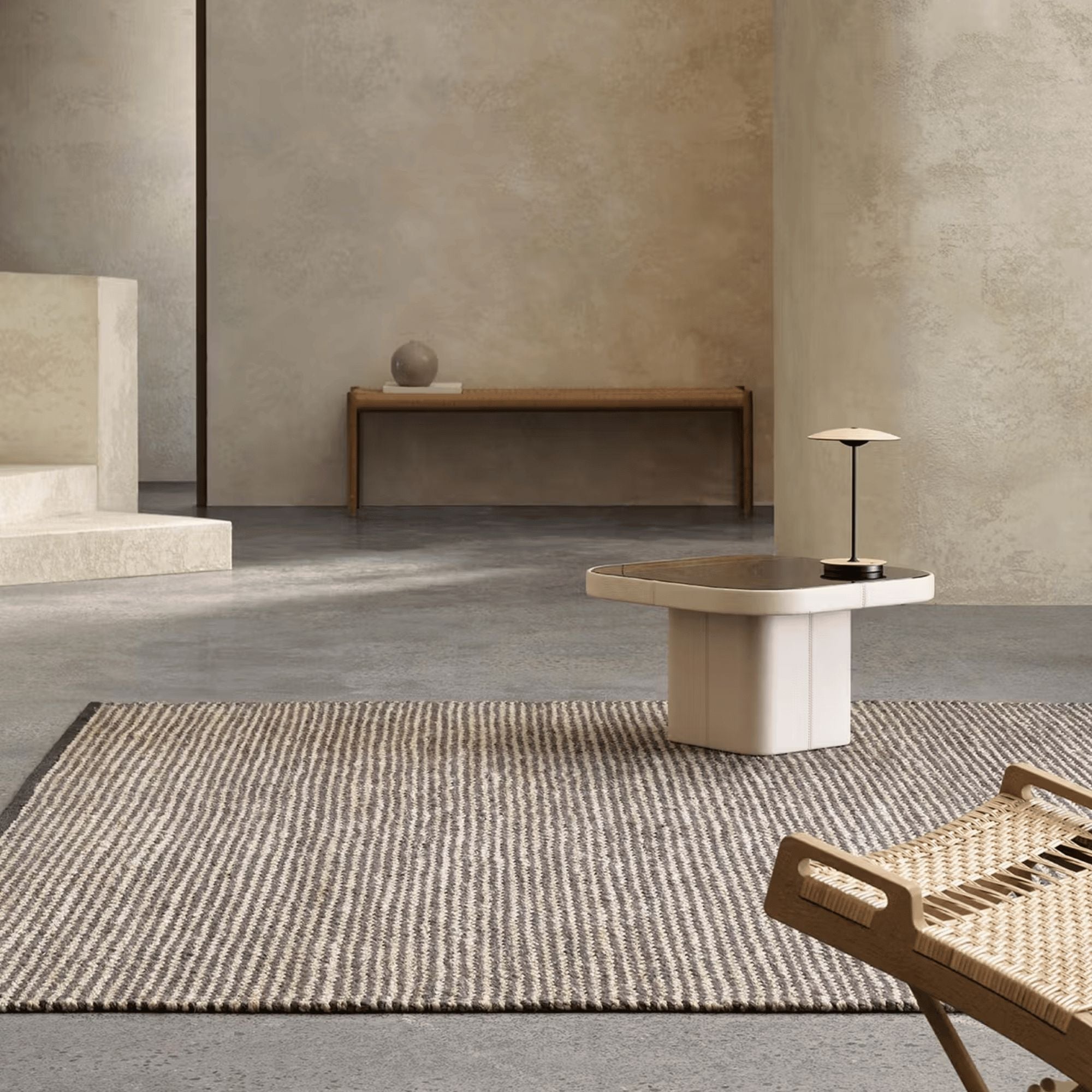 Armadillo KALAHARI Rug Rugs Beachwood Designs Pewter & Charcoal - Armadillo 2 x 3m