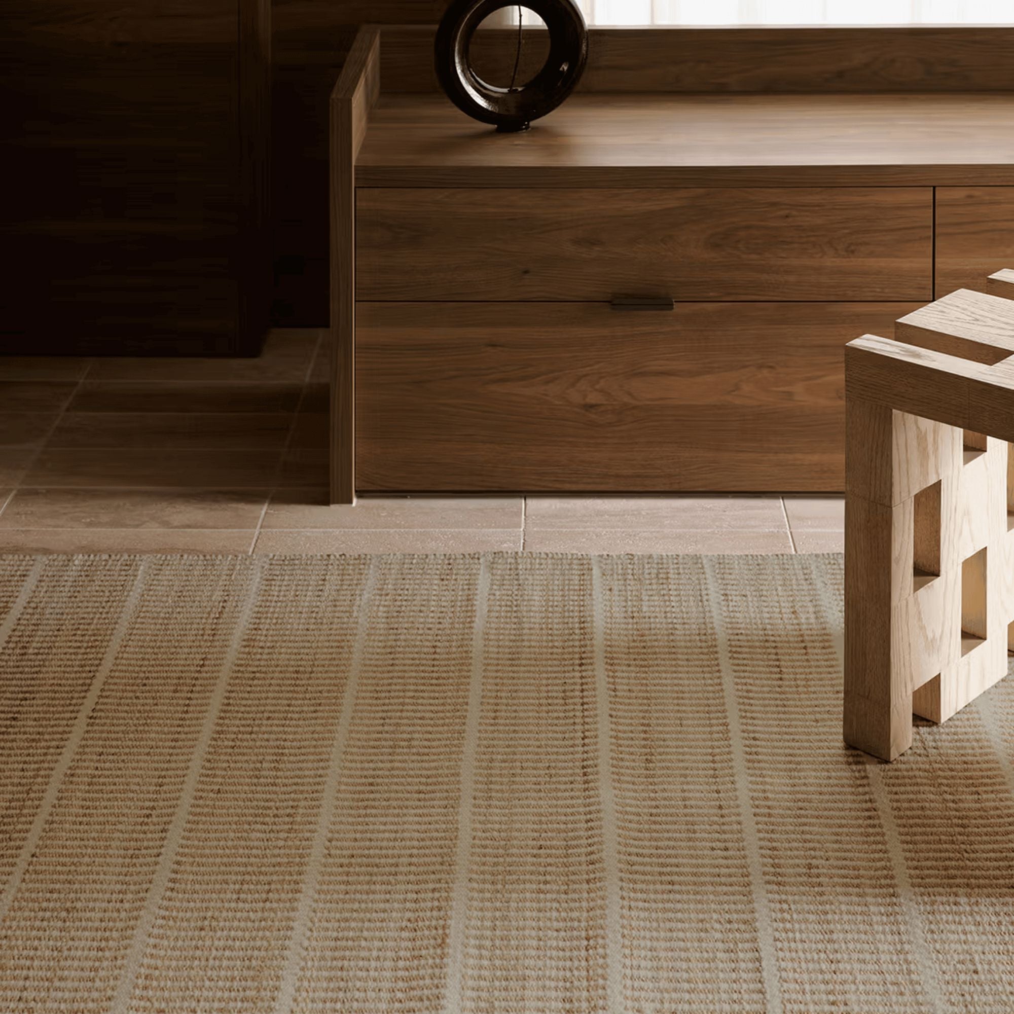Armadillo TRELLIS Rug Rugs Beachwood Designs Natural & Sandstone - Armadillo 2 x 3m