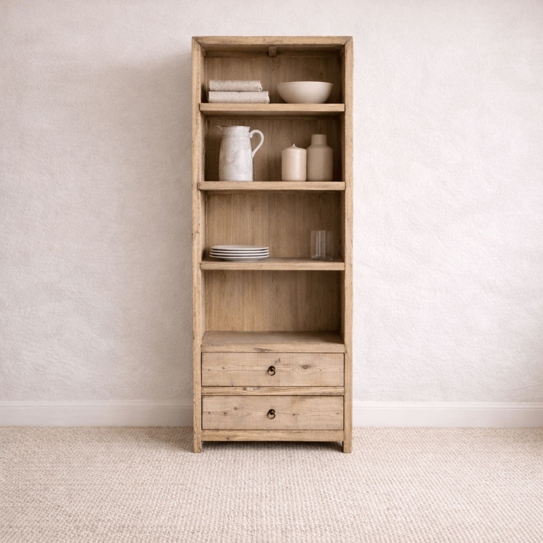 Avalon Bookcase - 2 Drawer Base Office & Storage Furniture Beachwood Designs