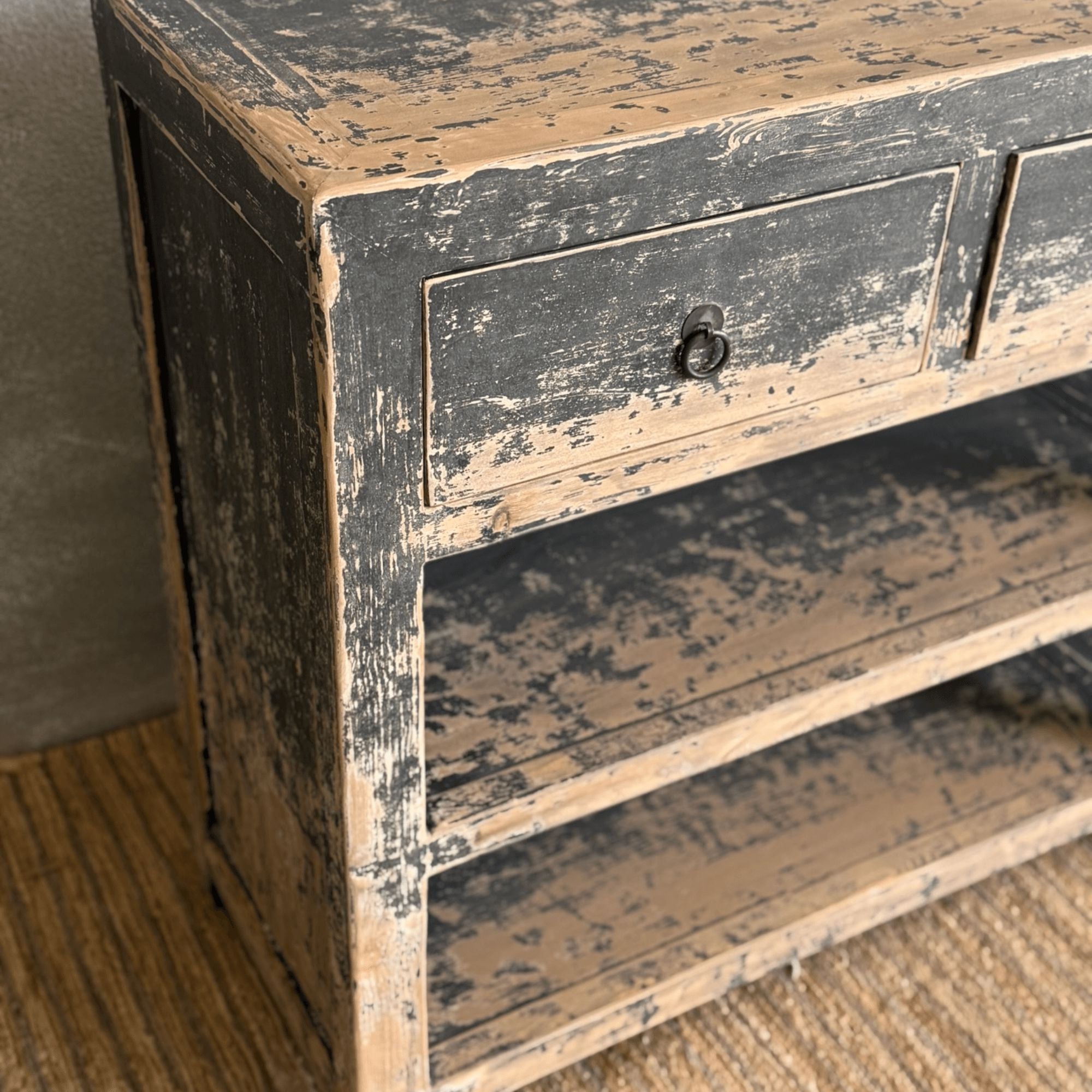 Avalon Sideboard - Distressed Black Dining Furniture Beachwood Designs