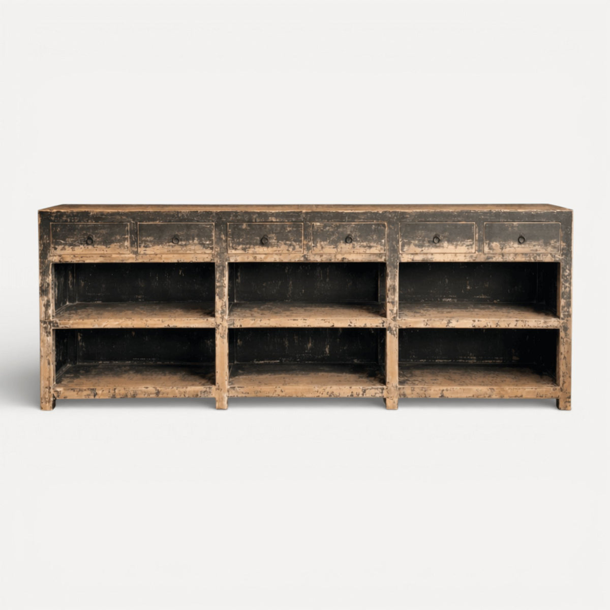 Avalon Sideboard - Distressed Black Dining Furniture Beachwood Designs