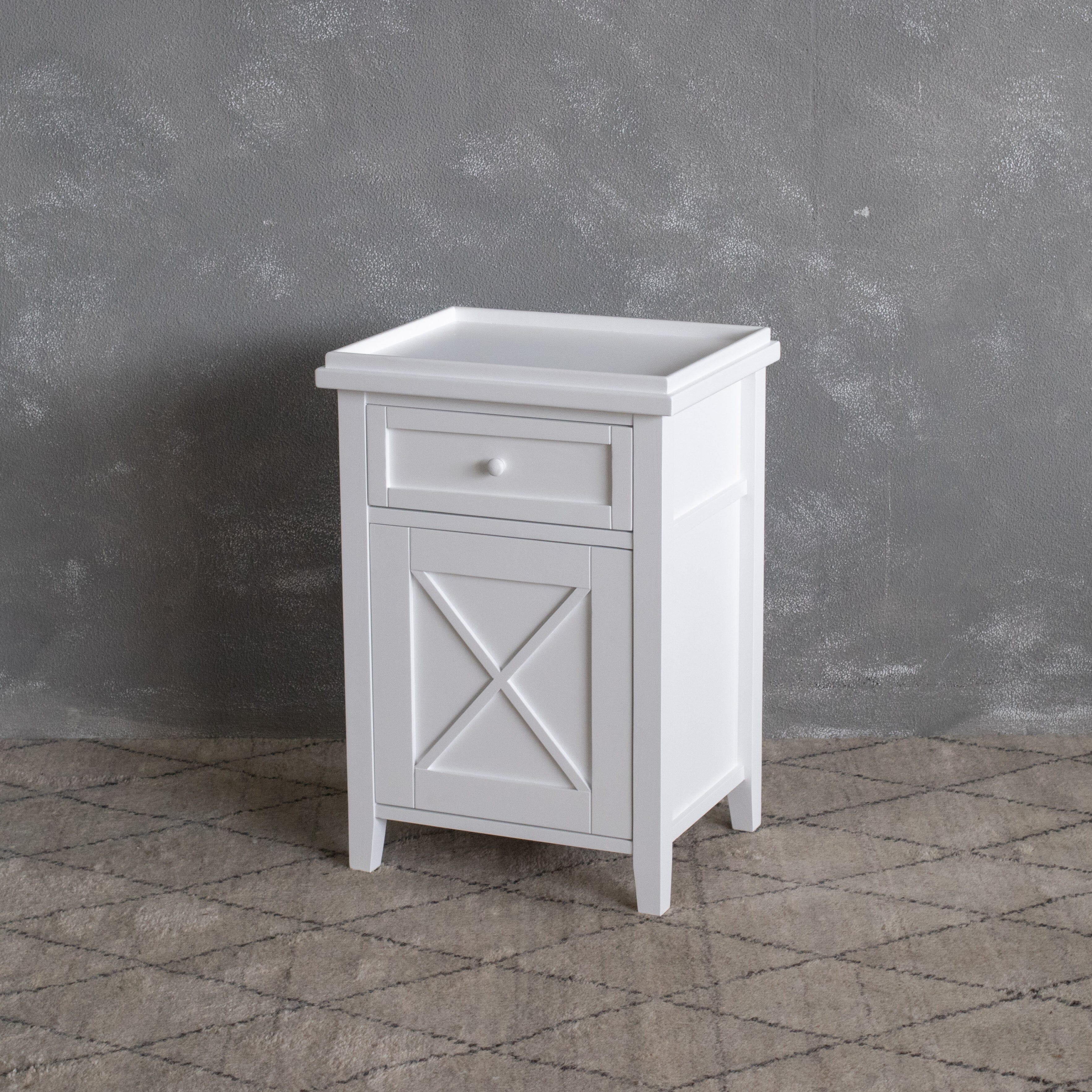 Bahamas Bedside L500mm - 1 Drawer & Door Bedroom Furniture Beachwood Designs