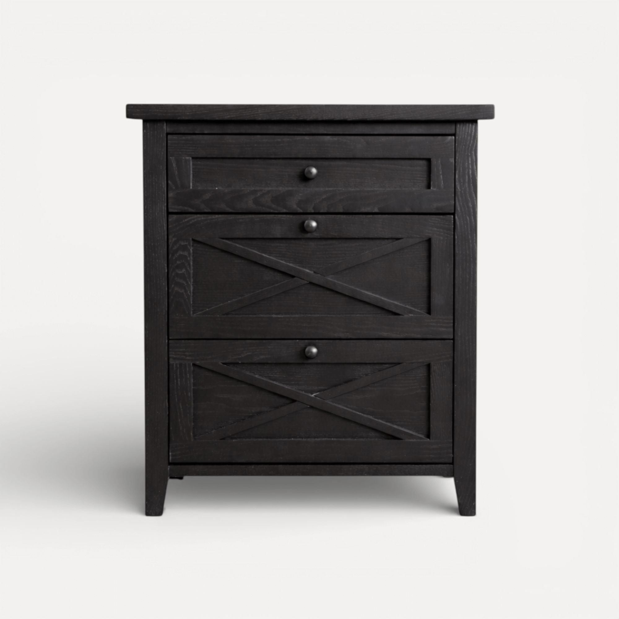 Bahamas Bedside L550mm - 3 Drawer Bedroom Furniture Beachwood Designs