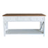 Bahamas Console L1600mm Living Furniture Beachwood Designs White & Weathered Oak 