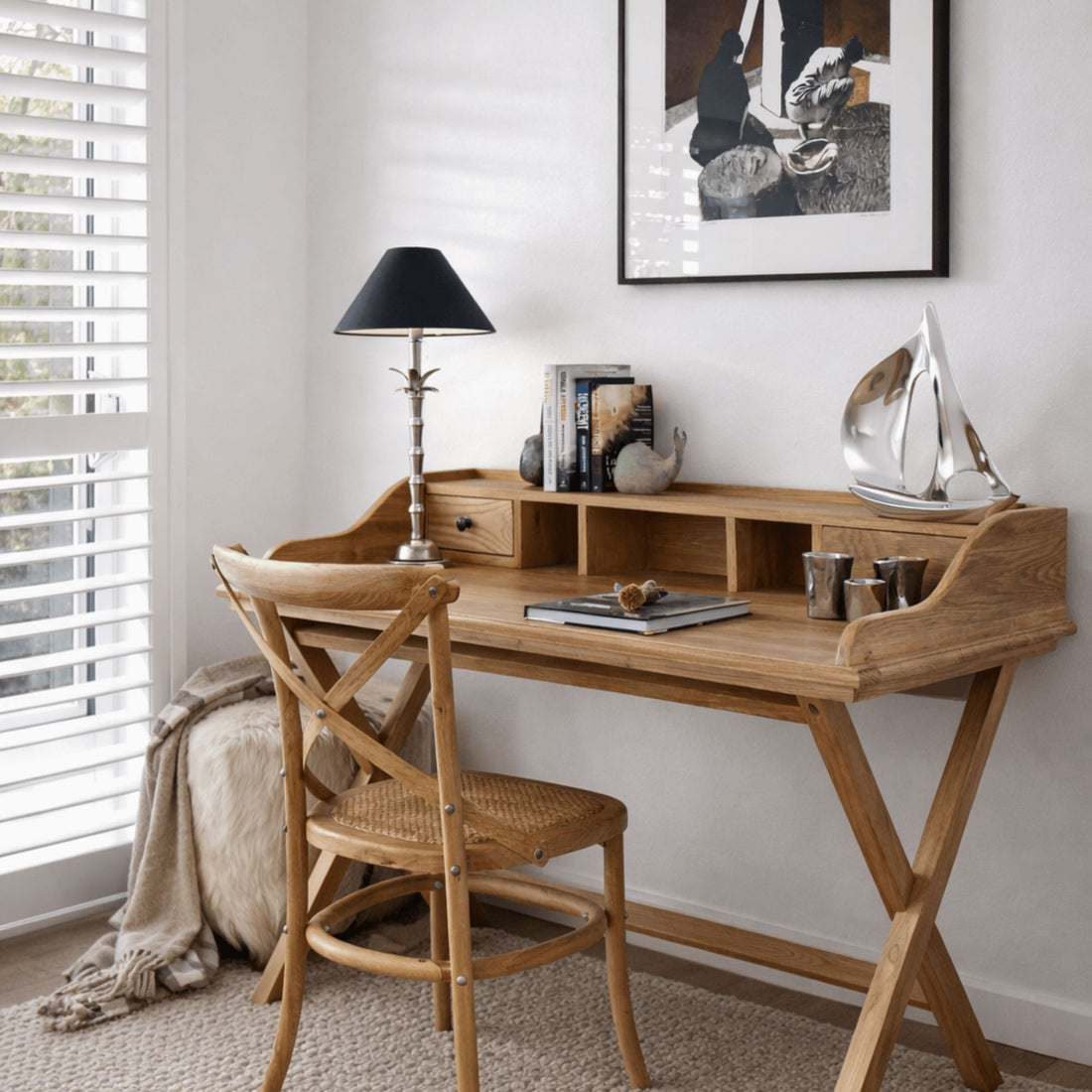 Bahamas Desk L1300mm Office & Storage Furniture Beachwood Designs