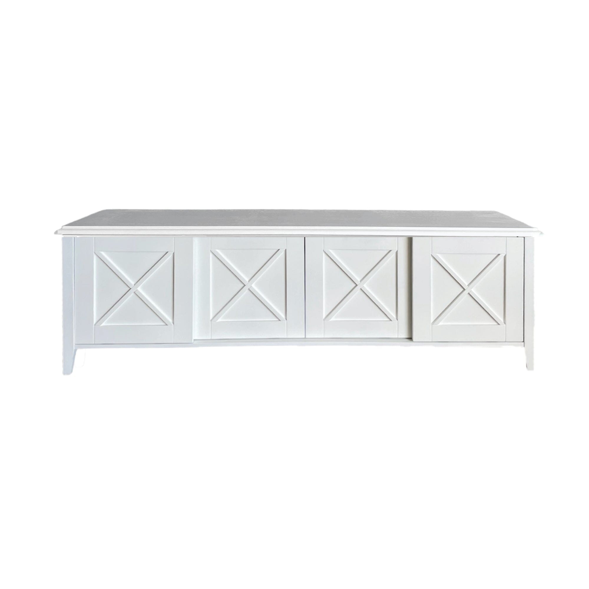 Bahamas Media Unit L1800mm Living Furniture Beachwood Designs White