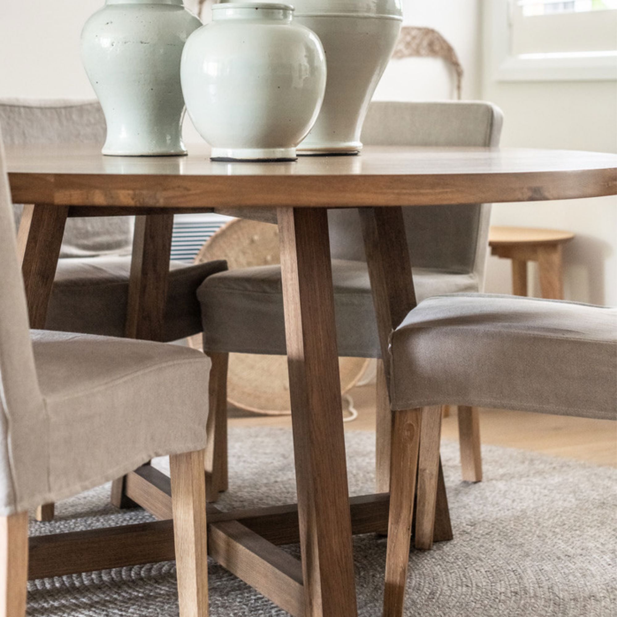 Bay Dining Table D1200mm Dining Furniture Beachwood Designs