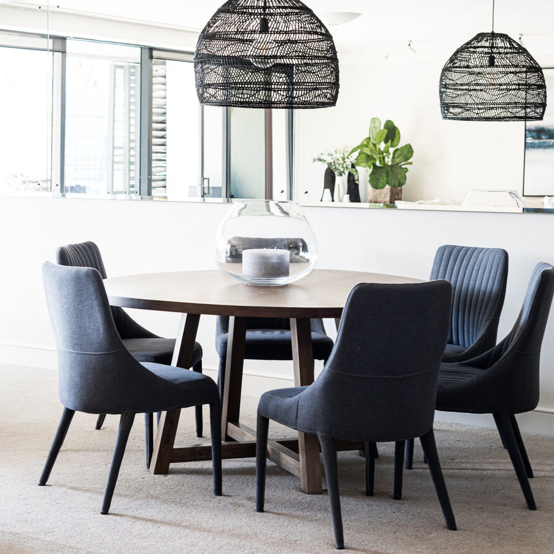 Bay Dining Table D1500mm Dining Furniture Beachwood Designs