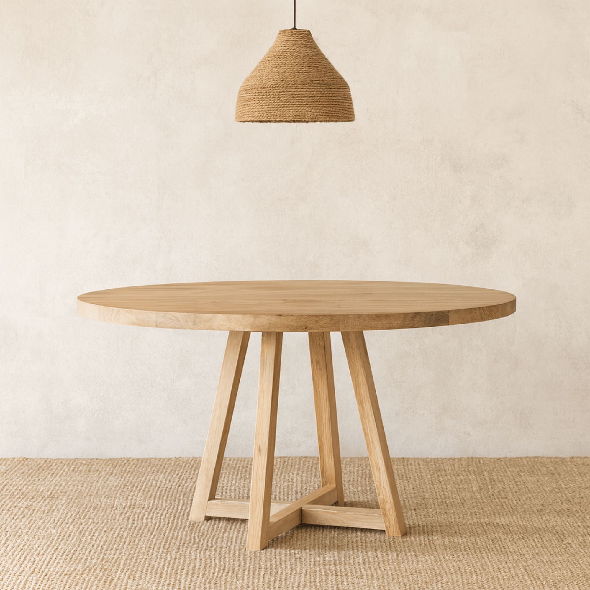 Bay Dining Table D1500mm Dining Furniture Beachwood Designs Limed Ash