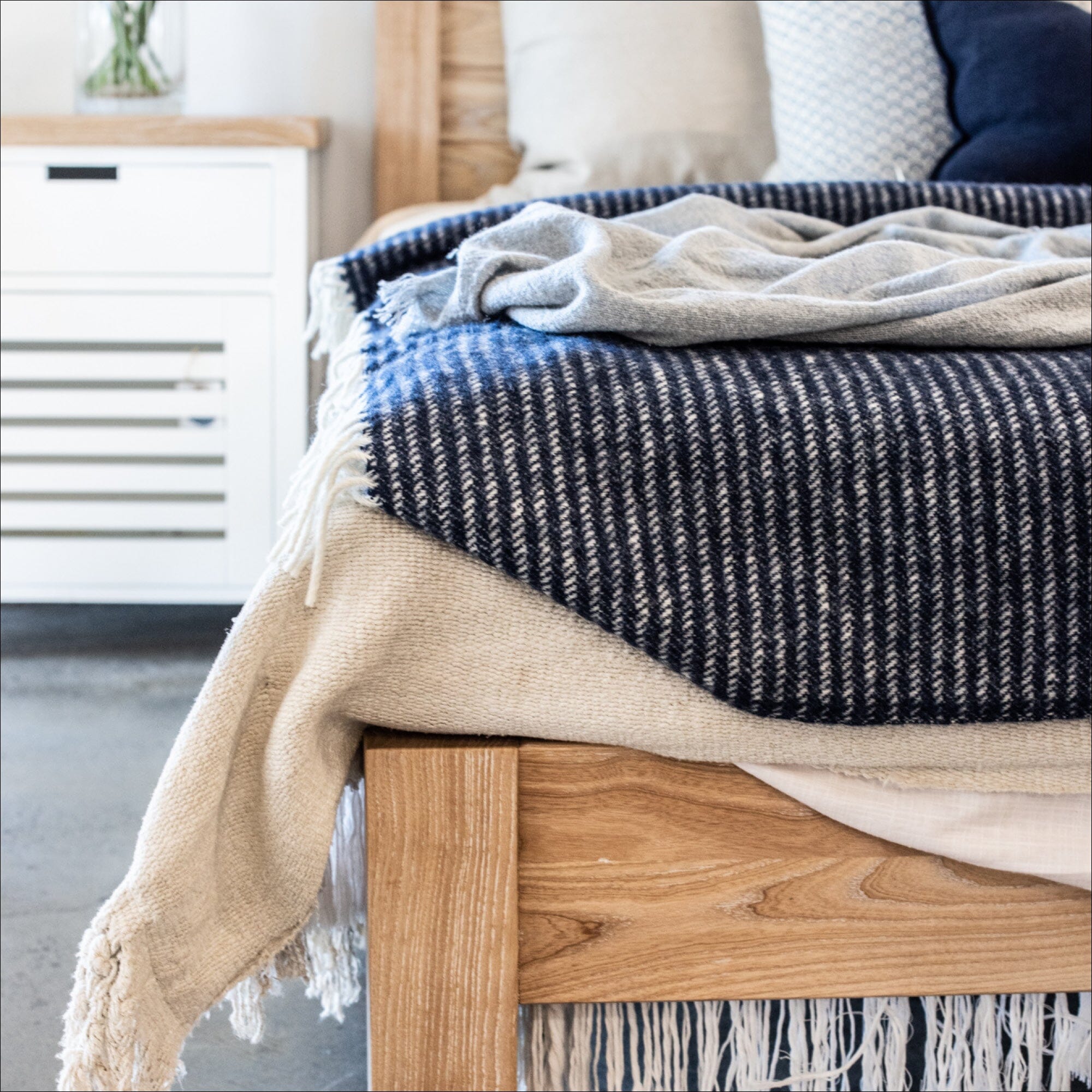 Bed Base - King Bedroom Furniture Beachwood Designs Limed Ash