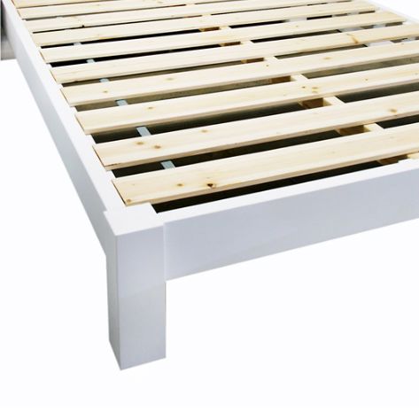 Bed Base - Queen Bedroom Furniture Beachwood Designs White