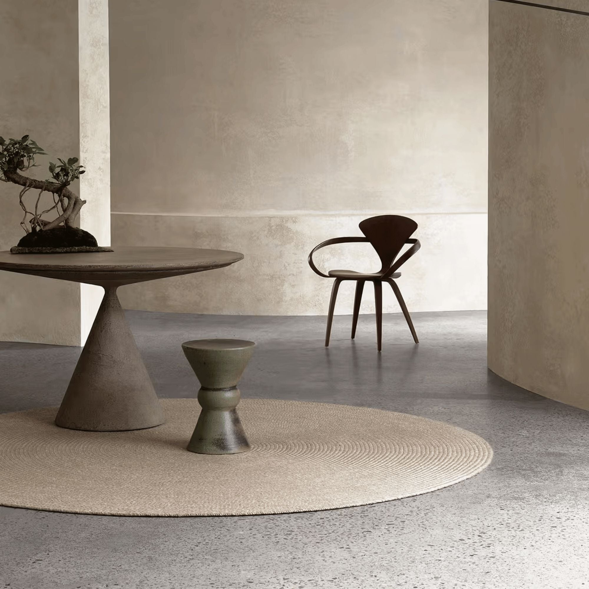 BRAID Rugs Armadillo Mushroom - Armadillo 2.43m diam.