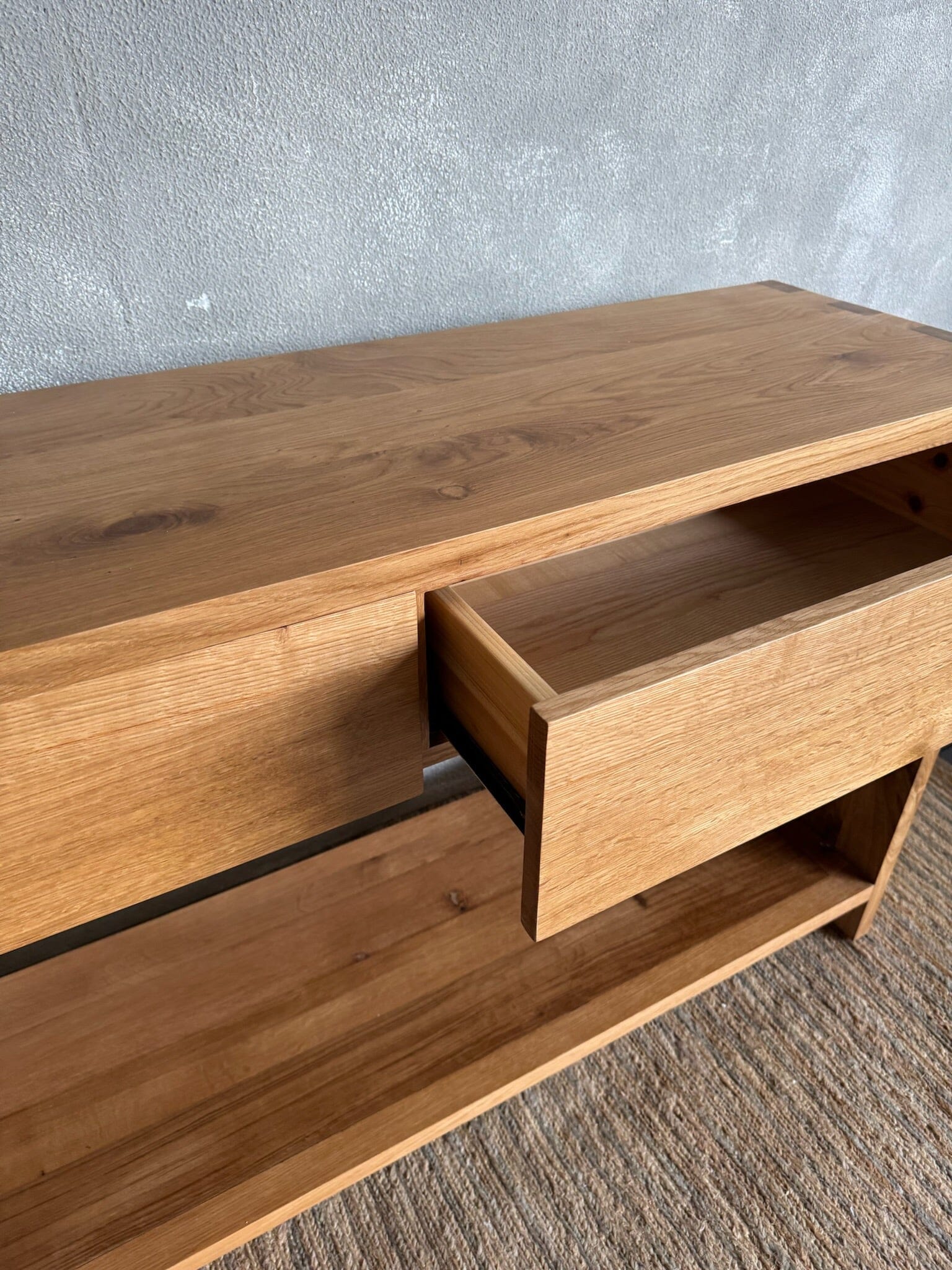 Bronte Console L2000mm - Natural Oak Living Furniture Beachwood Designs