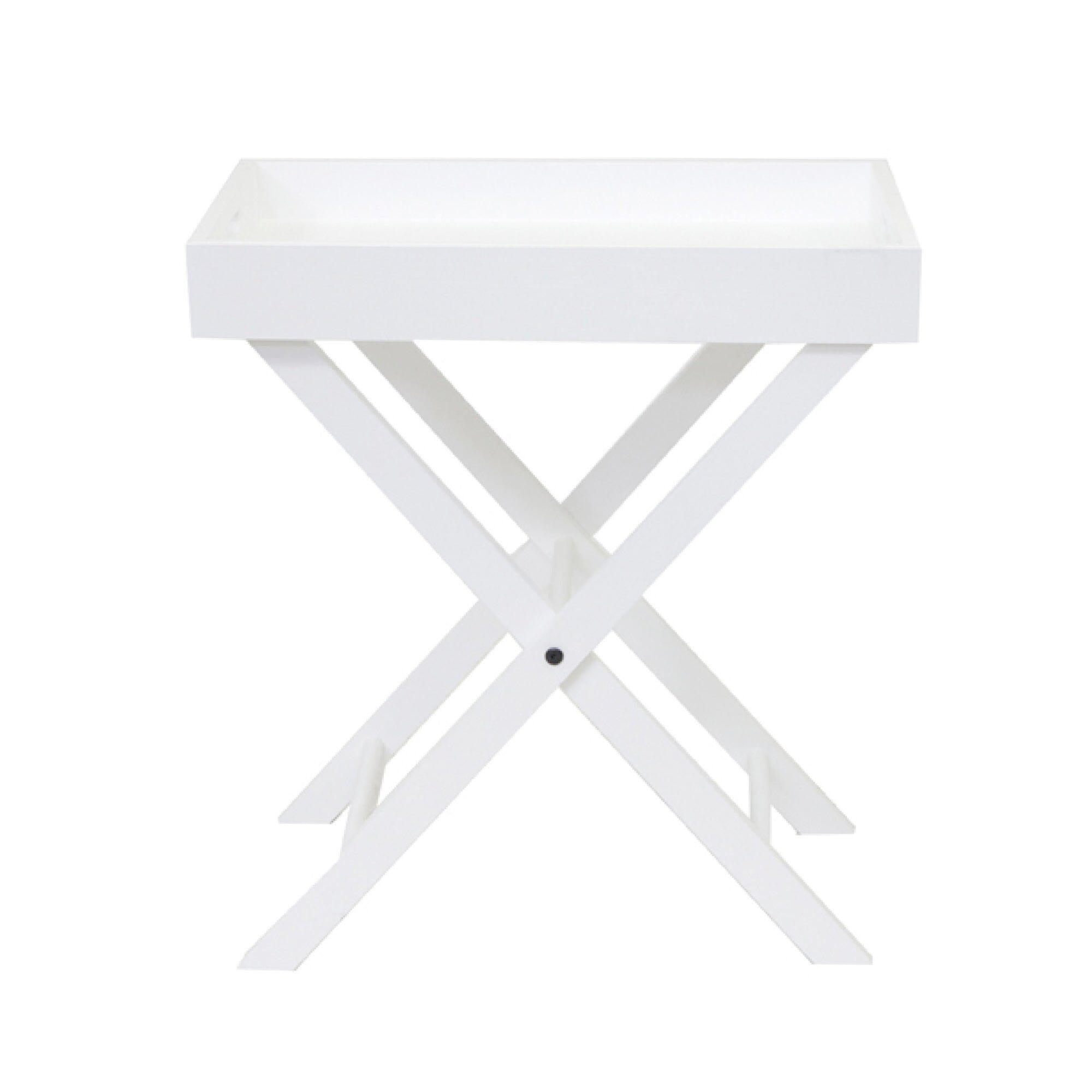 Butler Tray Living Furniture Beachwood Designs White