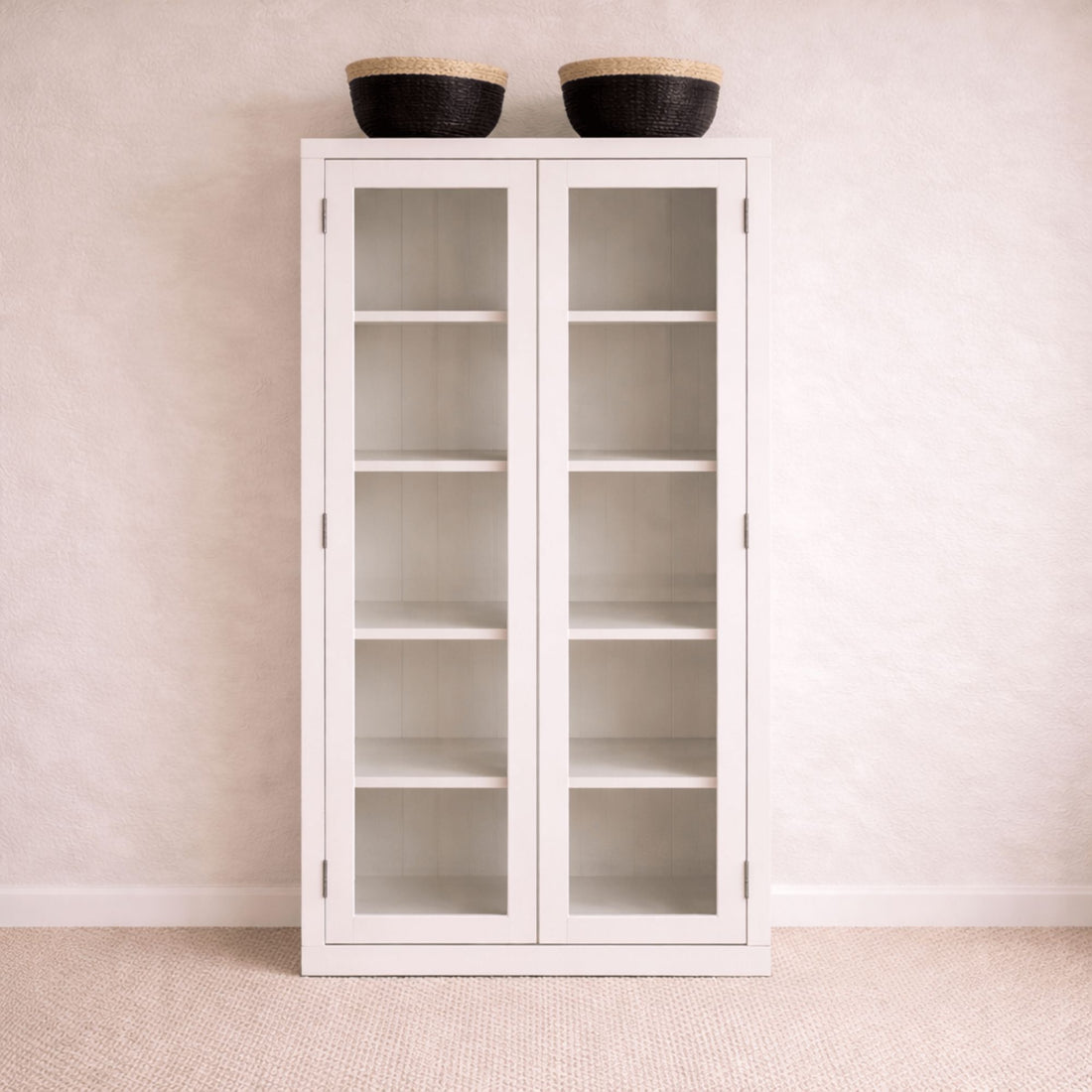 Byron Cabinet 2 Glass Doors Office & Storage Furniture Beachwood Designs