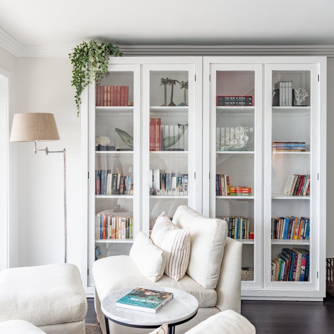 Byron Cabinet 2 Glass Doors Office & Storage Furniture Beachwood Designs