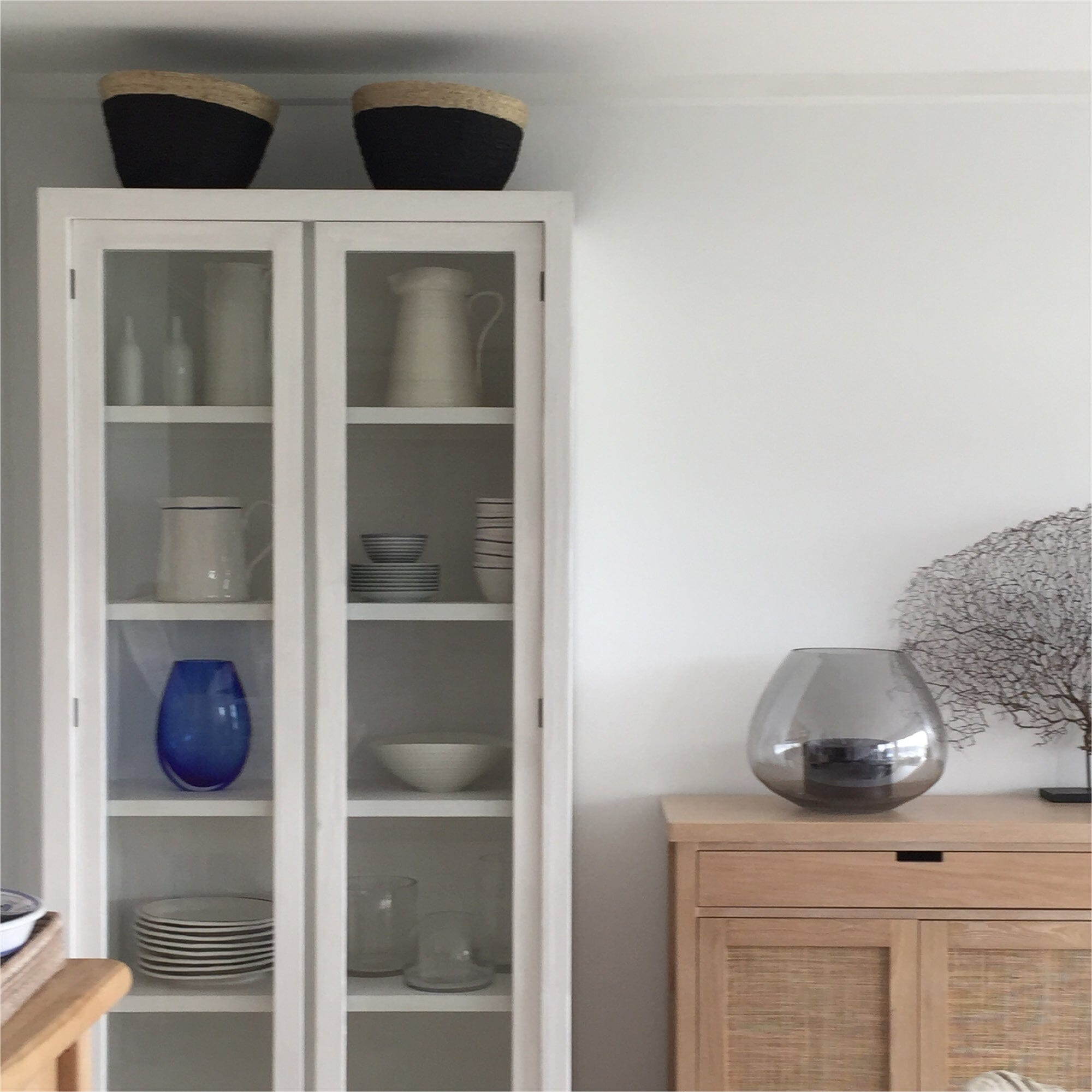 Byron Cabinet 2 Glass Doors Office & Storage Furniture Beachwood Designs