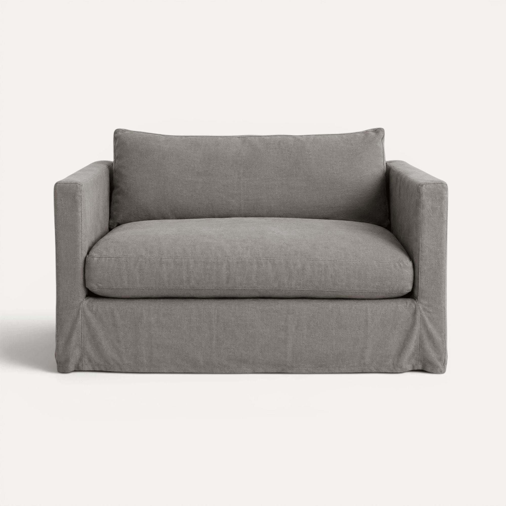 Byron Loveseat - 1.5 Seater Living Furniture Beachwood Designs Grey Linen