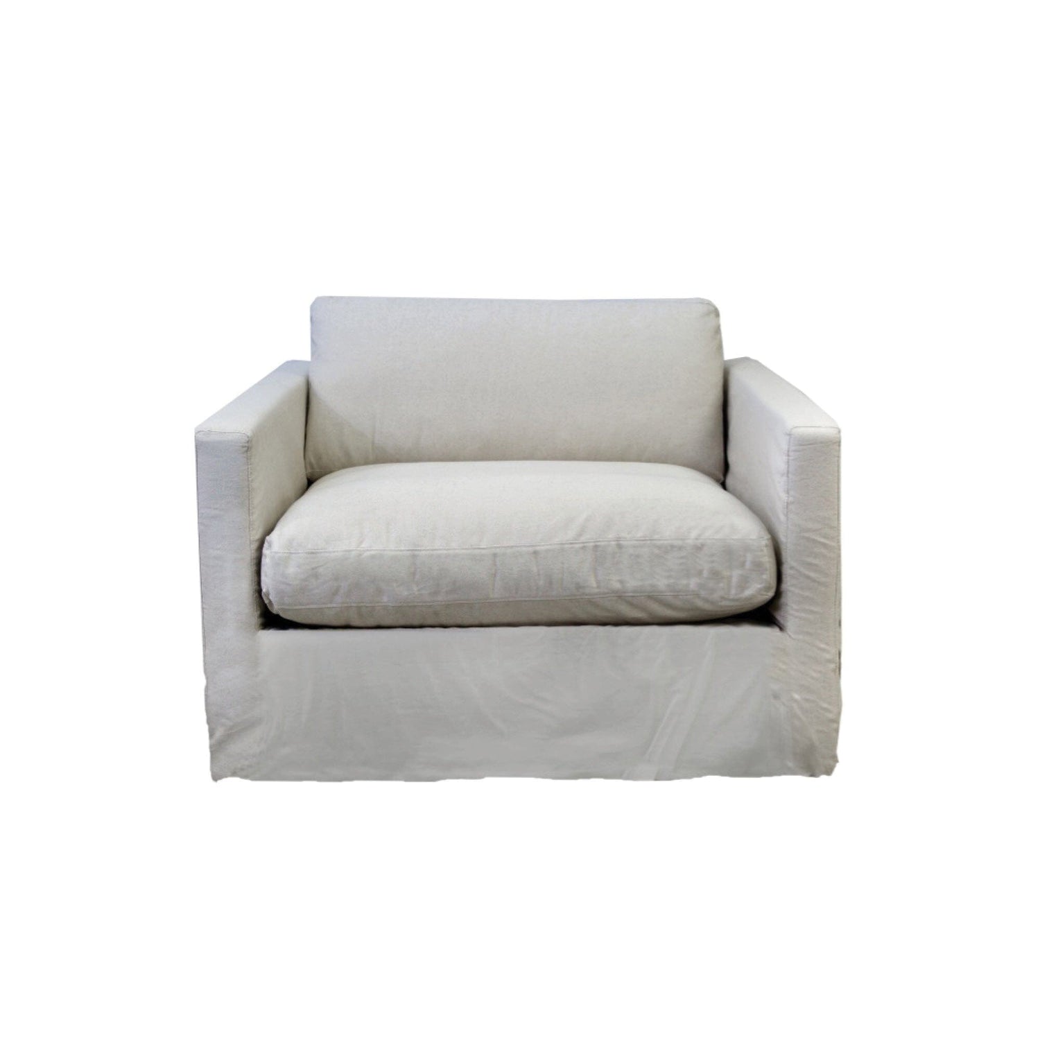 Byron Sofa - 1 Seater Living Furniture Beachwood Designs Salt & Pepper Linen Cotton