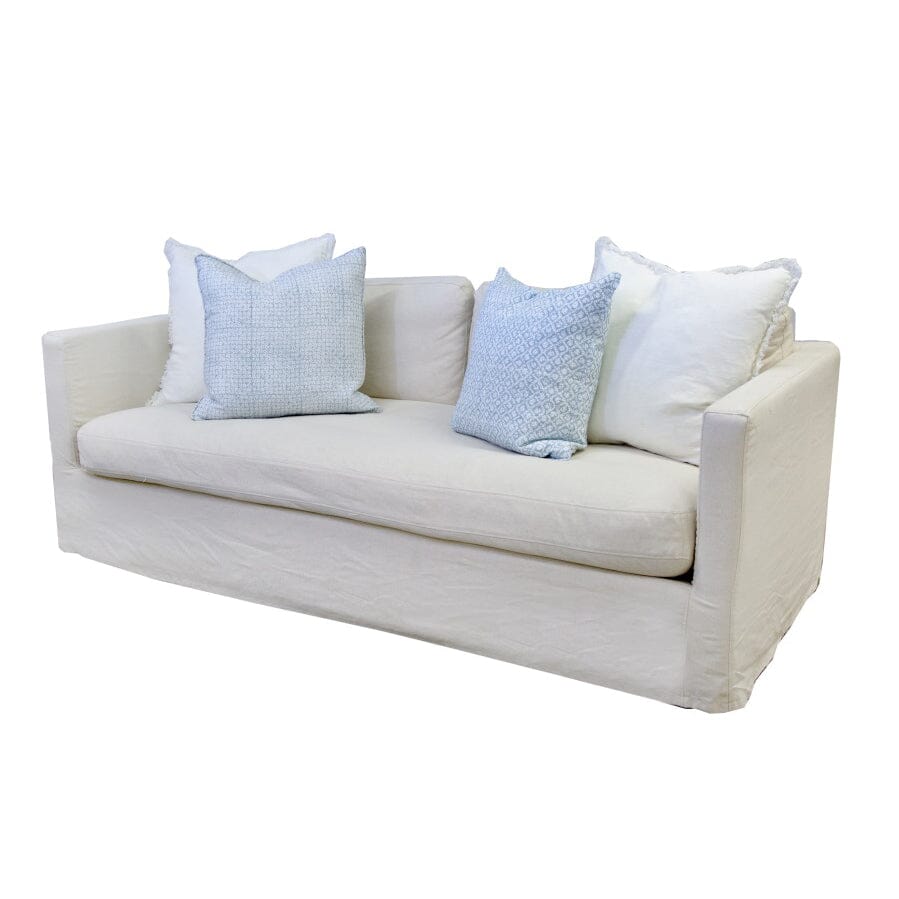 Byron Sofa - 3 Seater Living Furniture Beachwood Designs Salt &amp; Pepper Linen Cotton 
