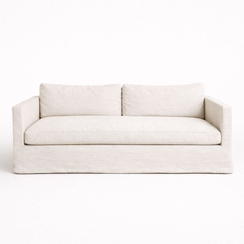Byron Sofa - 3 Seater Living Furniture Beachwood Designs Salt & Pepper Linen Cotton