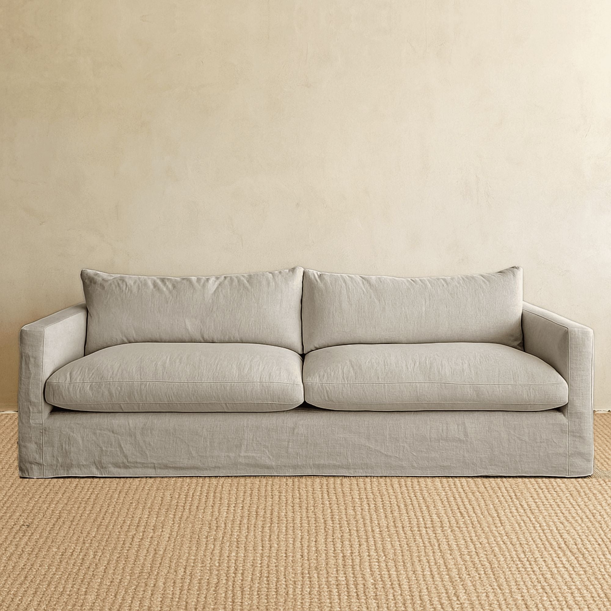 Byron Sofa - 4 Seater Living Furniture Beachwood Designs Shale Linen