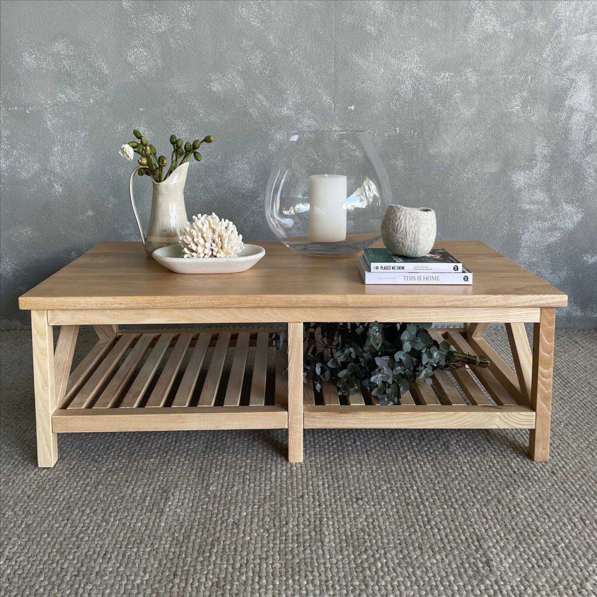 Caribbean Coffee Table Living Furniture Beachwood Designs Limed Ash