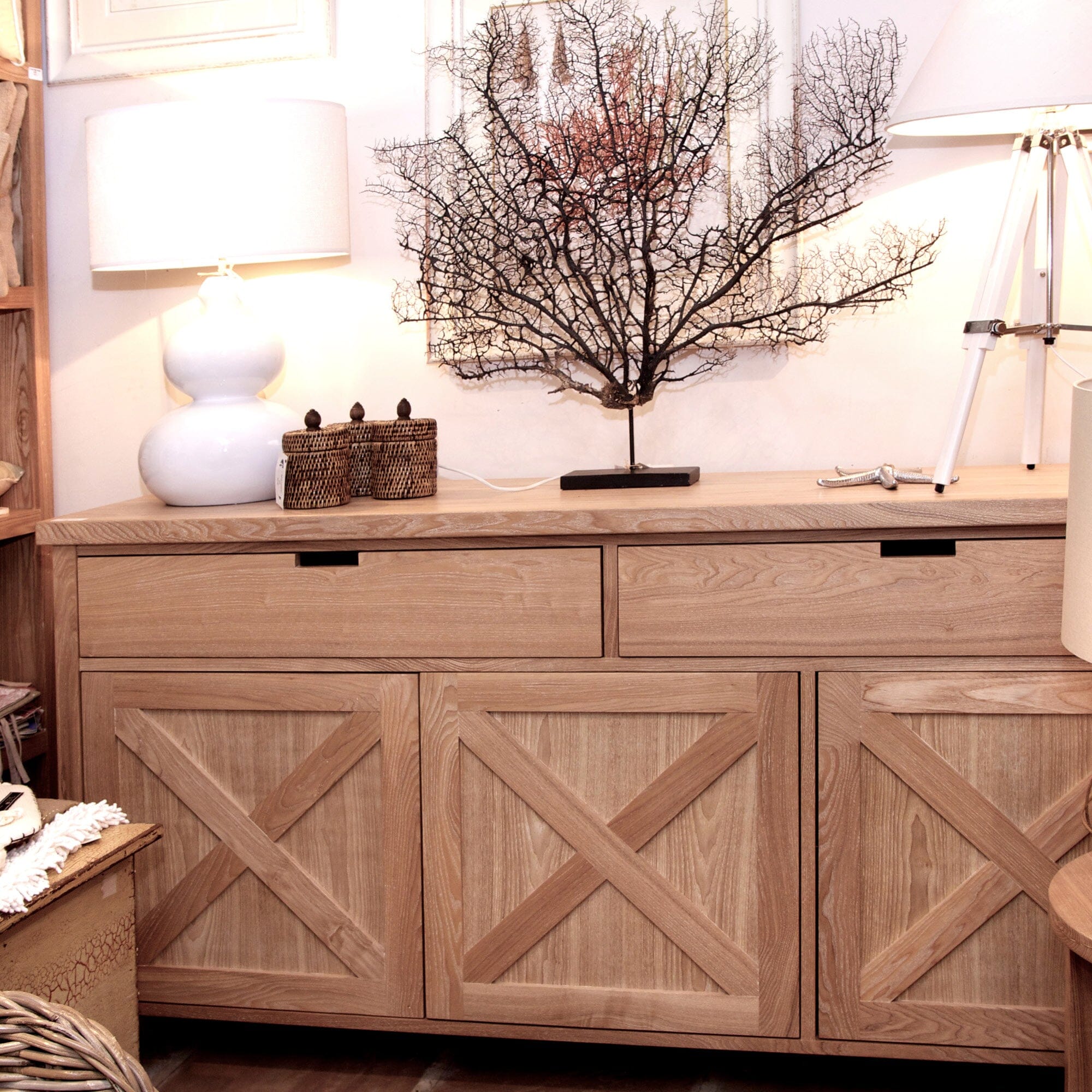 Caribbean Sideboard L1600mm Living Furniture Beachwood Designs Limed Ash