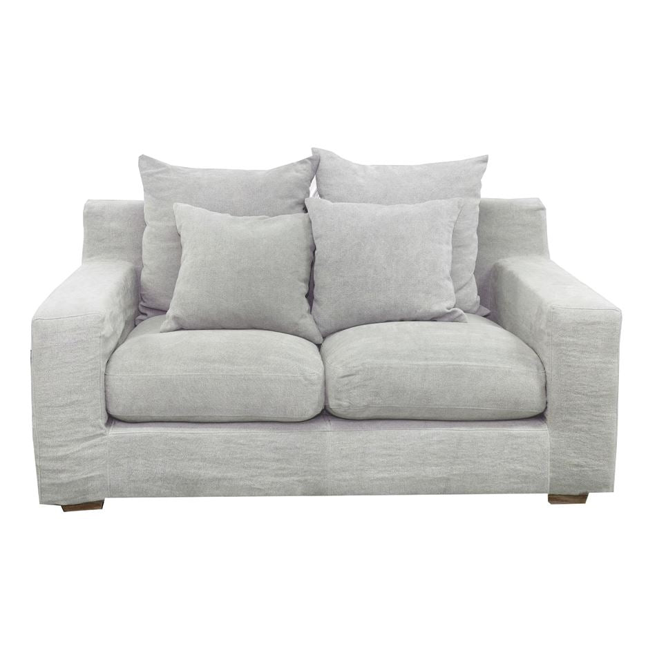 Clareville Sofa - 2 Seater Living Furniture Beachwood Designs Shale Linen